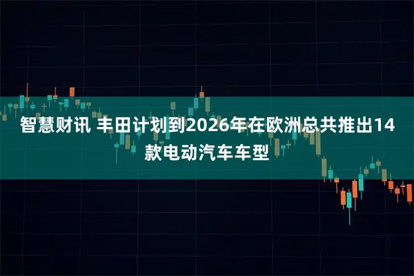智慧财讯 丰田计划到2026年在欧洲总共推出14款电动汽车车型